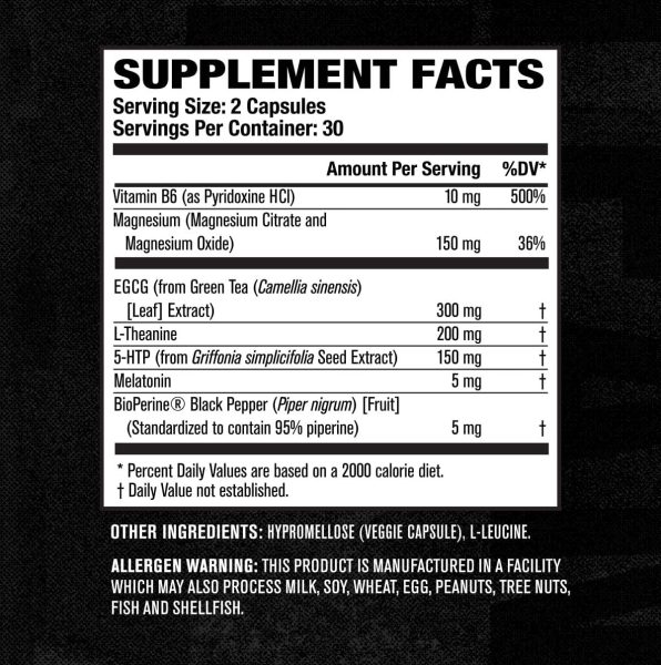 Jacked Factory Lean PM Night Time Fat Burner, Sleep Aid Supplement, Appetite Suppressant for Men and Women - 60 Stimulant-Free Veggie Weight Loss Diet Pills
