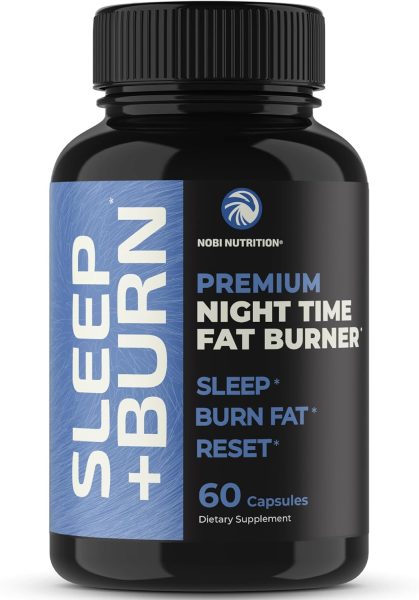 Night Time Fat Burner to Shred Fat While You Sleep | Hunger Suppressant, Carb Blocker Weight Loss Support Supplements | Burn Belly Fat, Support Metabolism Fall Asleep Fast | 60 Nighttime Pills
