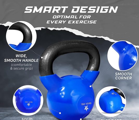 yes4all kettlebell vinyl coated cast iron review