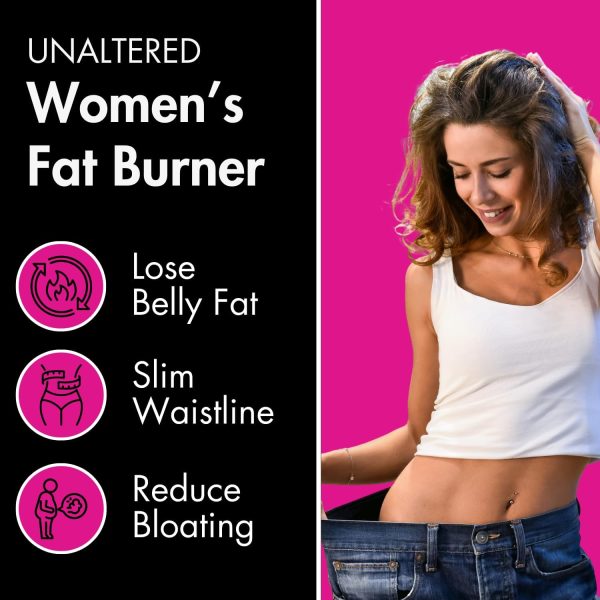 Belly Fat Burner for Women - Lose Stomach Fat, Reduce Bloating,  Avoid Hormonal Weight Gain - Supports Menopause, PMS,  other Hormone Balance Issues - Keto Diet Safe Weight Loss Supplement - 90 Ct