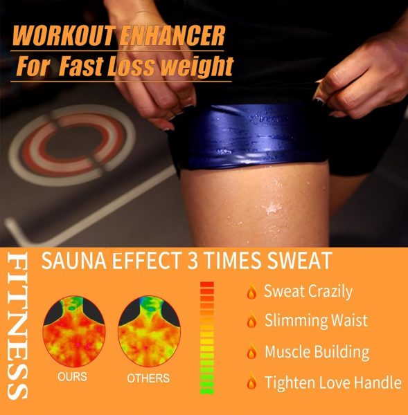 BODYSUNER Sauna Suit For Women Weight Loss Sweat Vest Waist Trainers Belly Fat Workout 3 in 1 Full Body Control