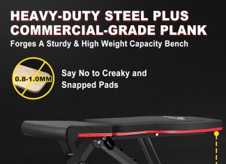 linodi weight bench adjustable strength training benches for full body workout multi purpose foldable incline decline ho 2
