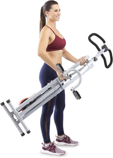 Marcy Squat Rider Machine for Glutes and Quads Workout XJ-6334, Silver  Black