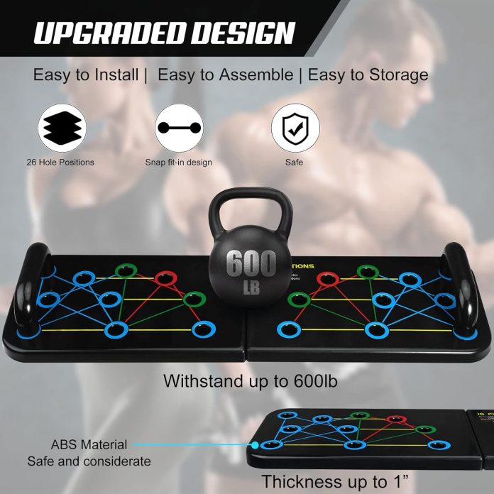 push up board multi functional push up bar portable home gym strength training equipment push up handles for perfect pus 3