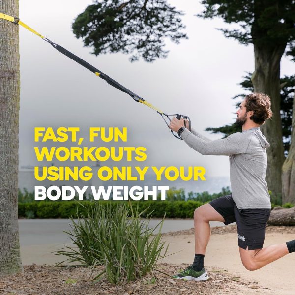 TRX All-in-One Suspension Training System: Weight Training, Cardio, Cross Training, Resistance Training. Full Body Workouts for Home, Travel, and Outdoors. Includes Indoor  Outdoor Anchor system