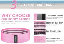 resistance bands for legs and butt fabric exercise bands set thick wide stretch fitness bands non slip workout loop band 2